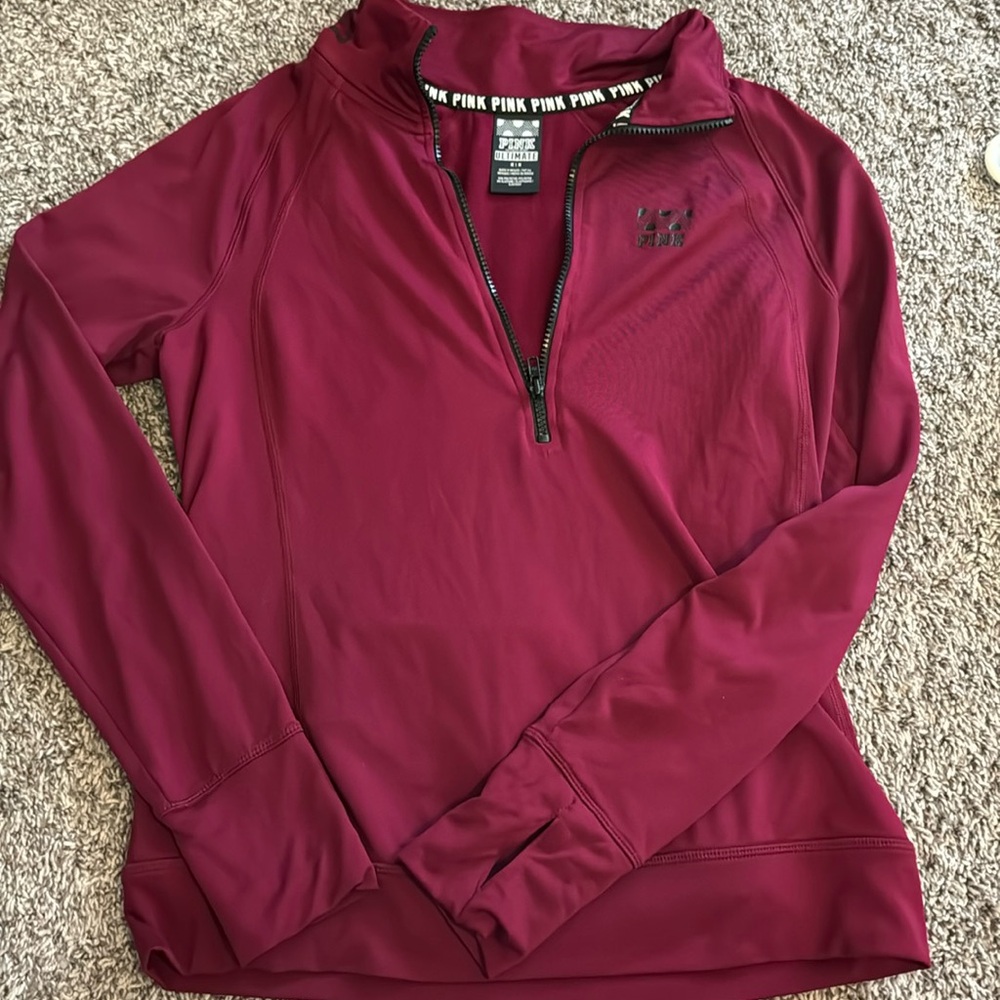 VICTORIA'S SECRET PINK ULTIMATE 3/4 Zip Pullover